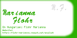 marianna flohr business card